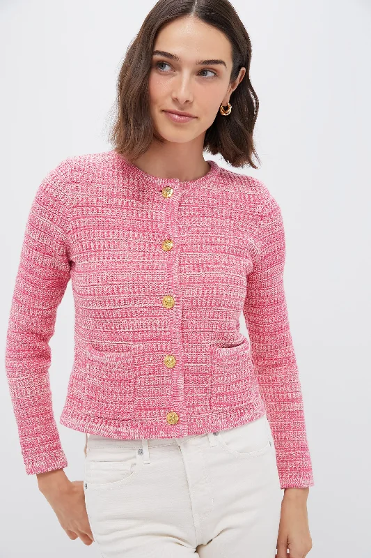 Marled Pink Maybourne Cardigan