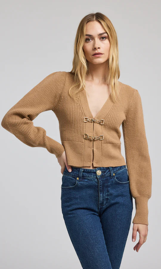 Monse Saddle Buckle Closure Cardigan