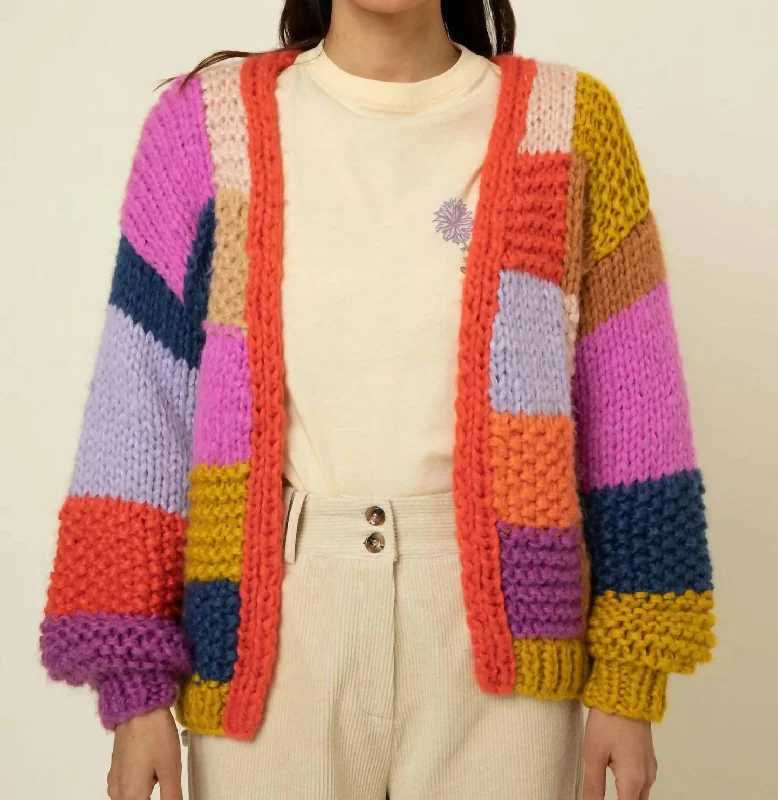 Maelia Cardigan In Rainbow