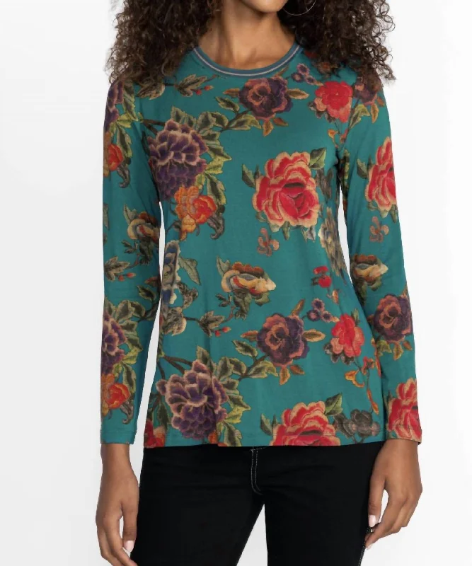 Janie Long Sleeve Crew In Multi