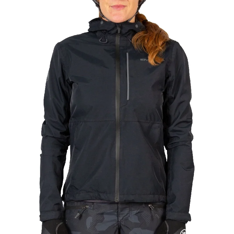 Endura Hummvee Waterproof Hooded Womens Cycling Jacket - Black