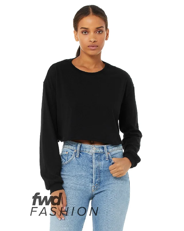 BELLA + CANVAS FWD Fashion Ladies' Cropped Long-Sleeve T-Shirt