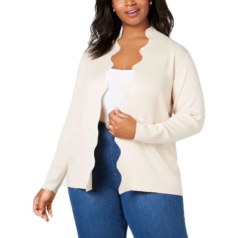 Belldini Womens Plus Open Front Cardigan Sweater