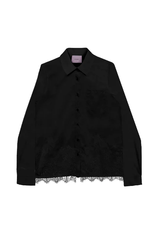 DIANN BLACK RELAXED SHIRT