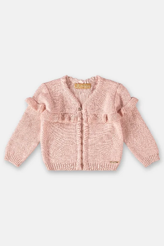 Girls One Button Cardigan