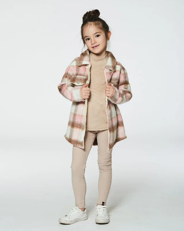 Girls Plaid Overshirt