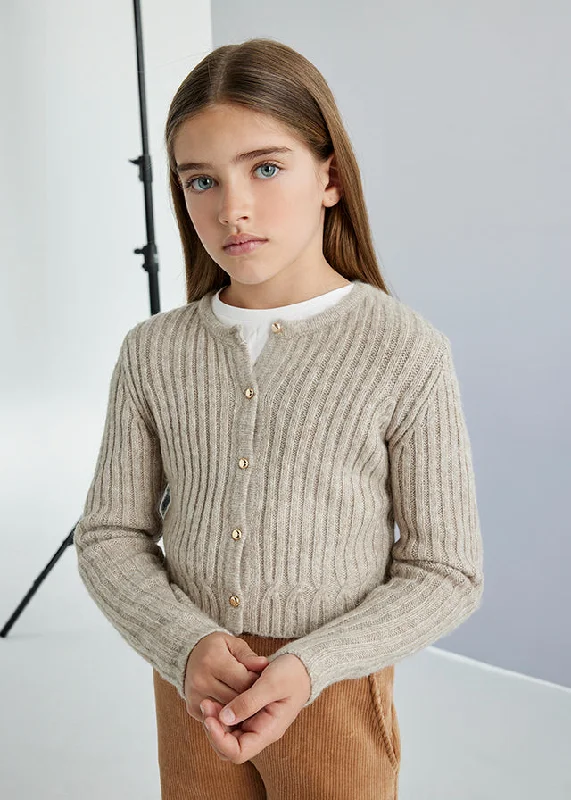 Girls Ribbed Cardigan (click for colors)