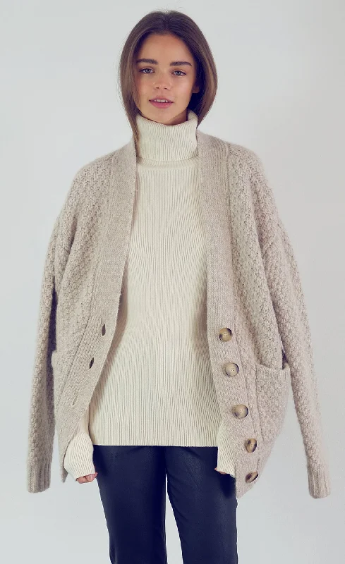 Kathryn McCarron Emil Grandpa Cardigan Oatmeal