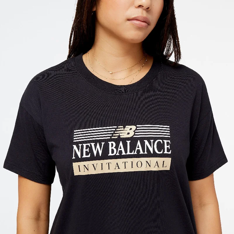 New Balance Women's Sport Core Invitational Cotton Jersey Boxy T-Shirt