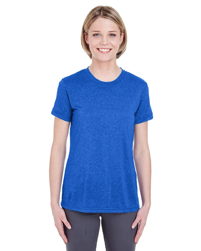 UltraClub Ladies' Cool & Dry Heathered Performance T-Shirt