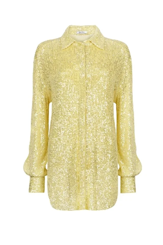 YELLOW JERRY SEQUIN SHIRT